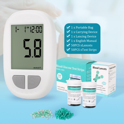 Smart Home Blood Glucose Meter XT03 | No-Coding High-Accuracy Glucometer Kit