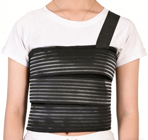 Reinforced Rib Support Belt with Chest Fixation