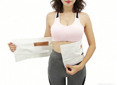 Three-piece cotton maternity abdominal binder